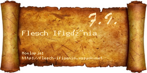 Flesch Ifigénia névjegykártya