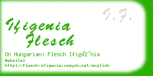 ifigenia flesch business card